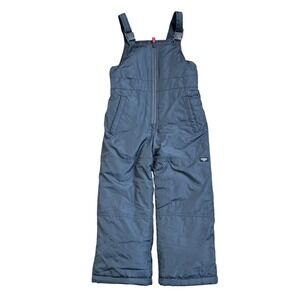 OSHKOSH B'GOSH Kid's 5/6 Gray Snow Bib Ski Pants Insulated Adjustable Straps